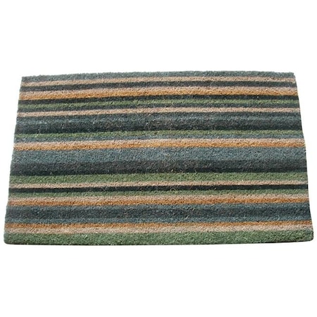 Geo Crafts Geo Crafts G280-48B PVC 30 x 48 in. PVC VCS Stripe Doormat - Blue G280-48B PVC